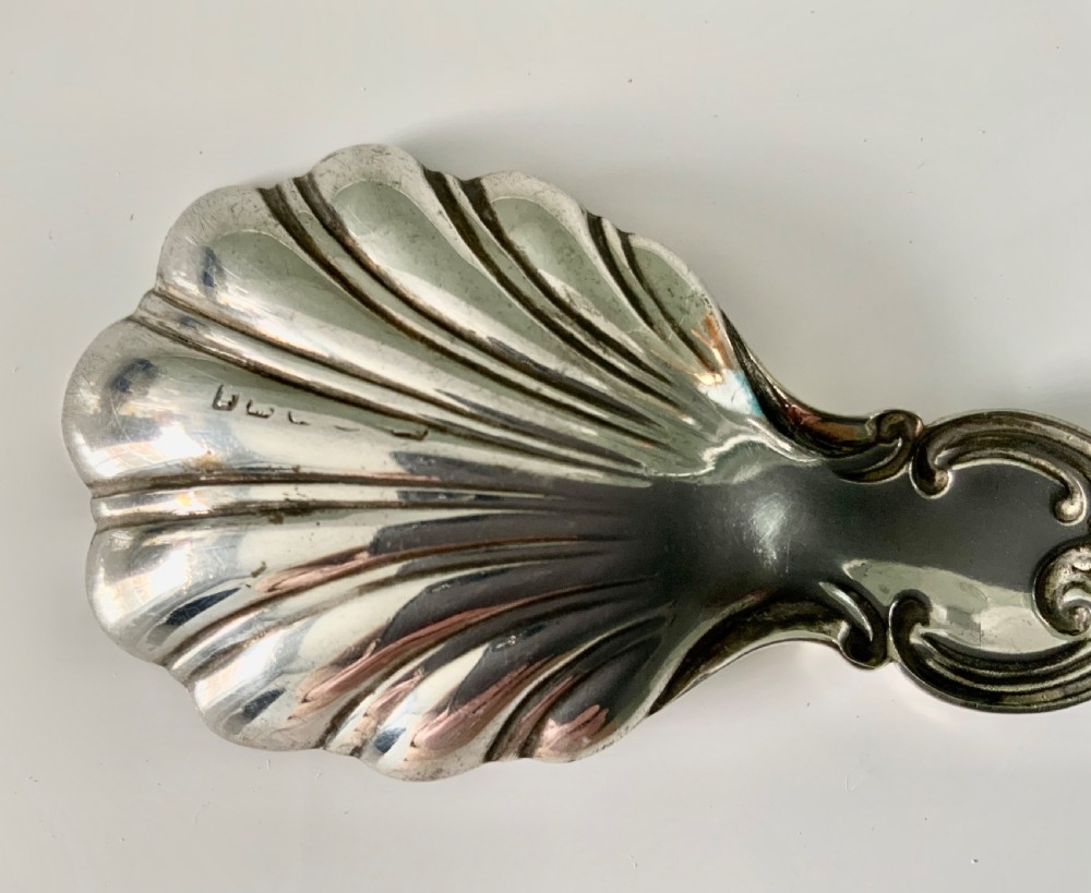 Silver caddy spoon - Sheffield View III