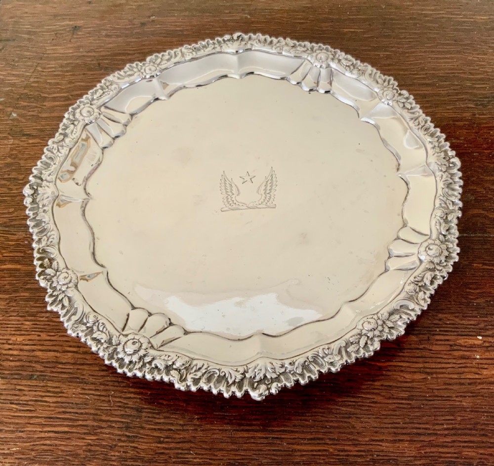 Georgian silver salver