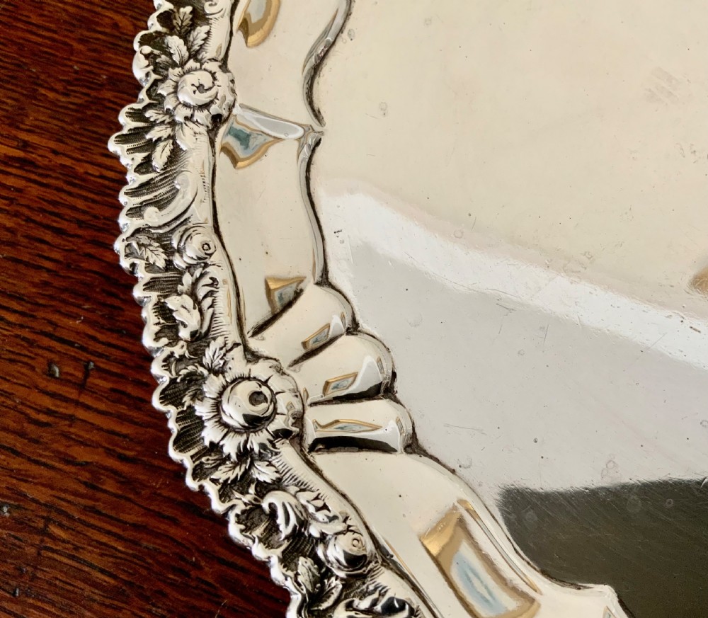 Georgian silver salver View III