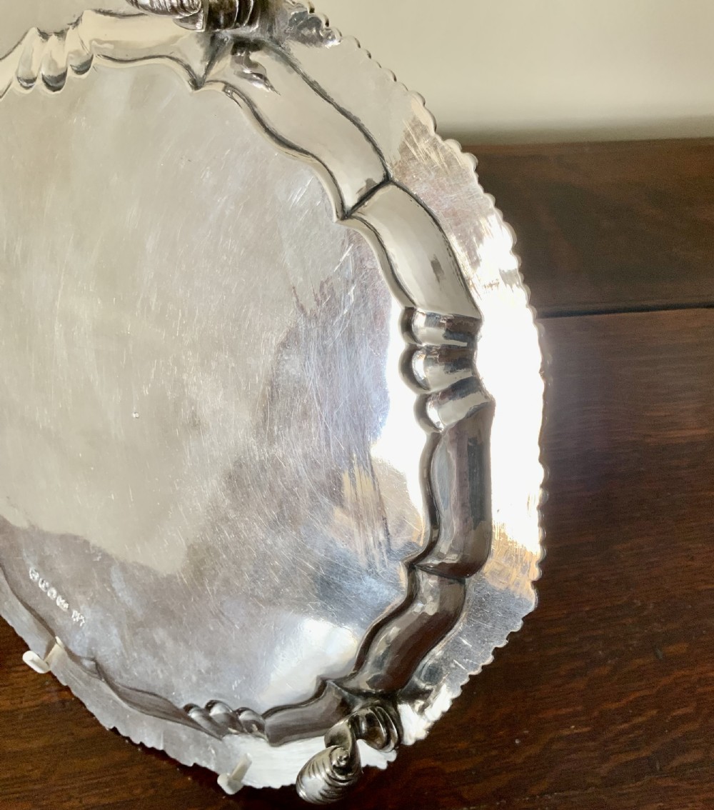 Georgian silver salver View V