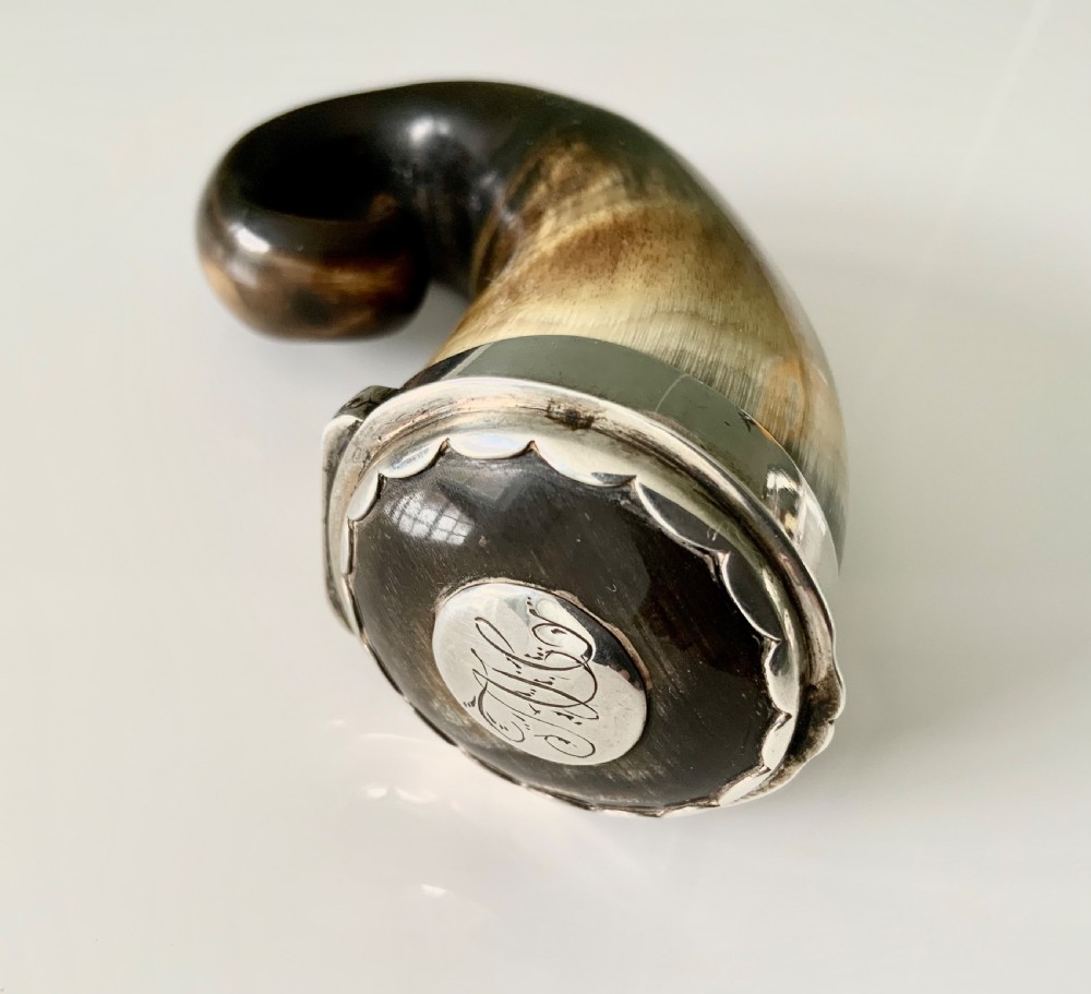 Scottish horn snuff mull View II