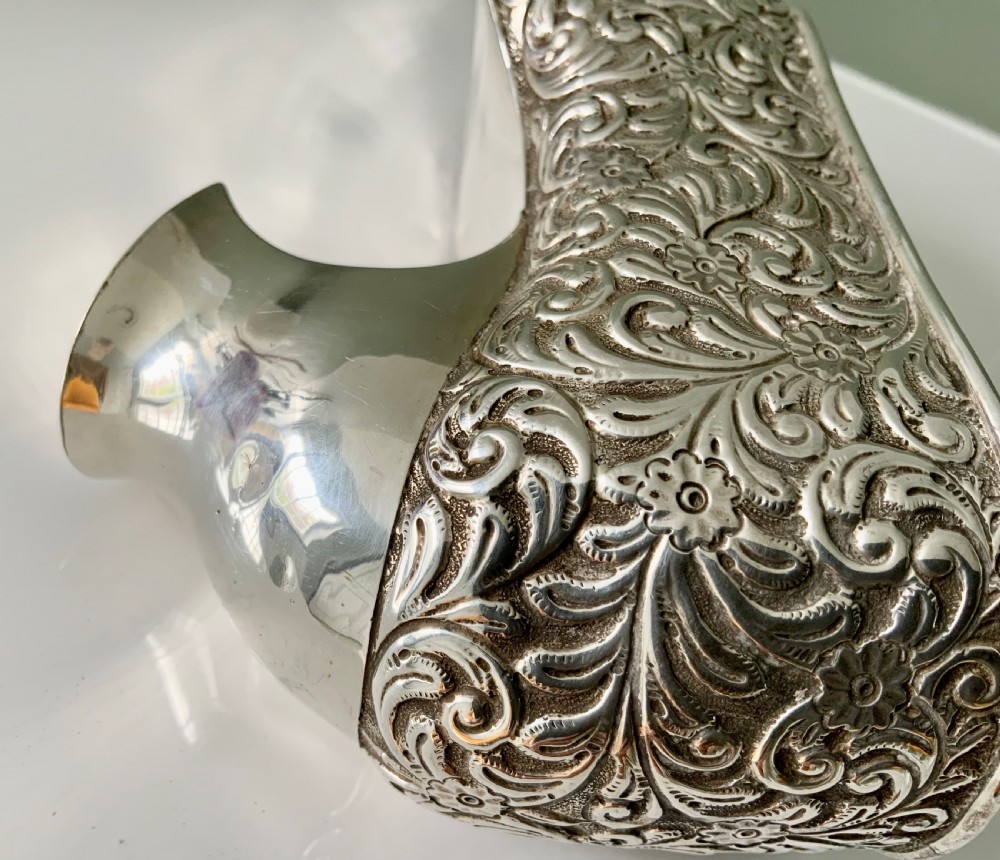 Large rare silver shoe - Chester 1908 View VI