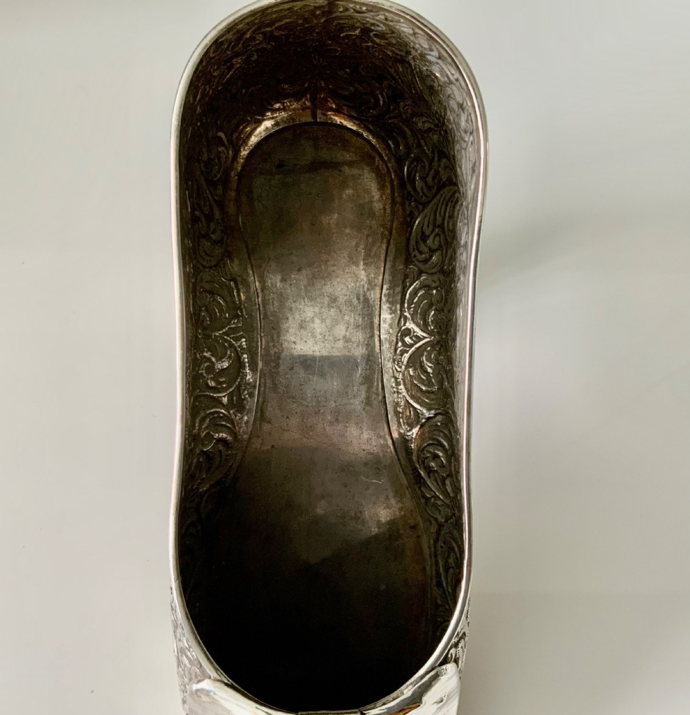 Large rare silver shoe - Chester 1908 View VIII