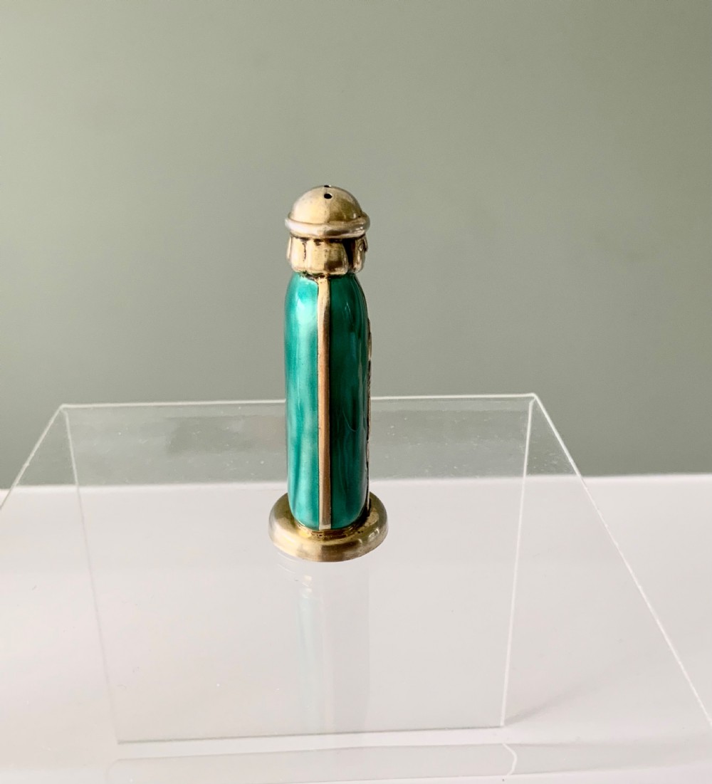 Norwegian enamel silver pepper View IV