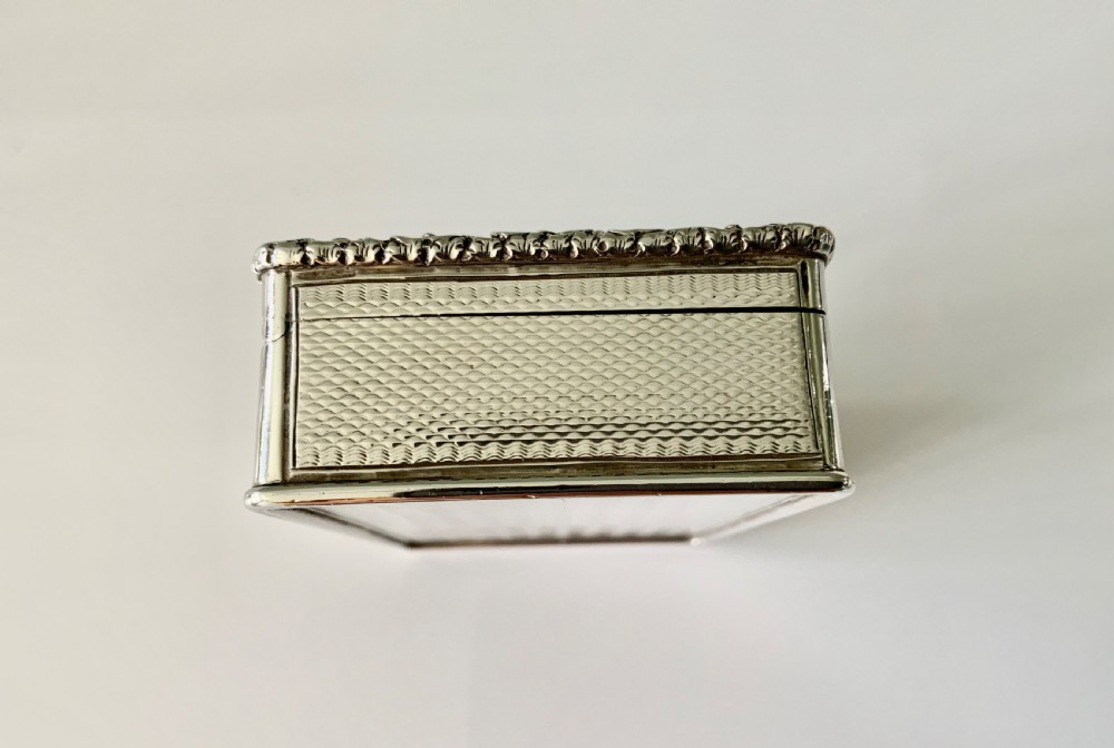 Superb silver table snuff box - Edward Smith View IV