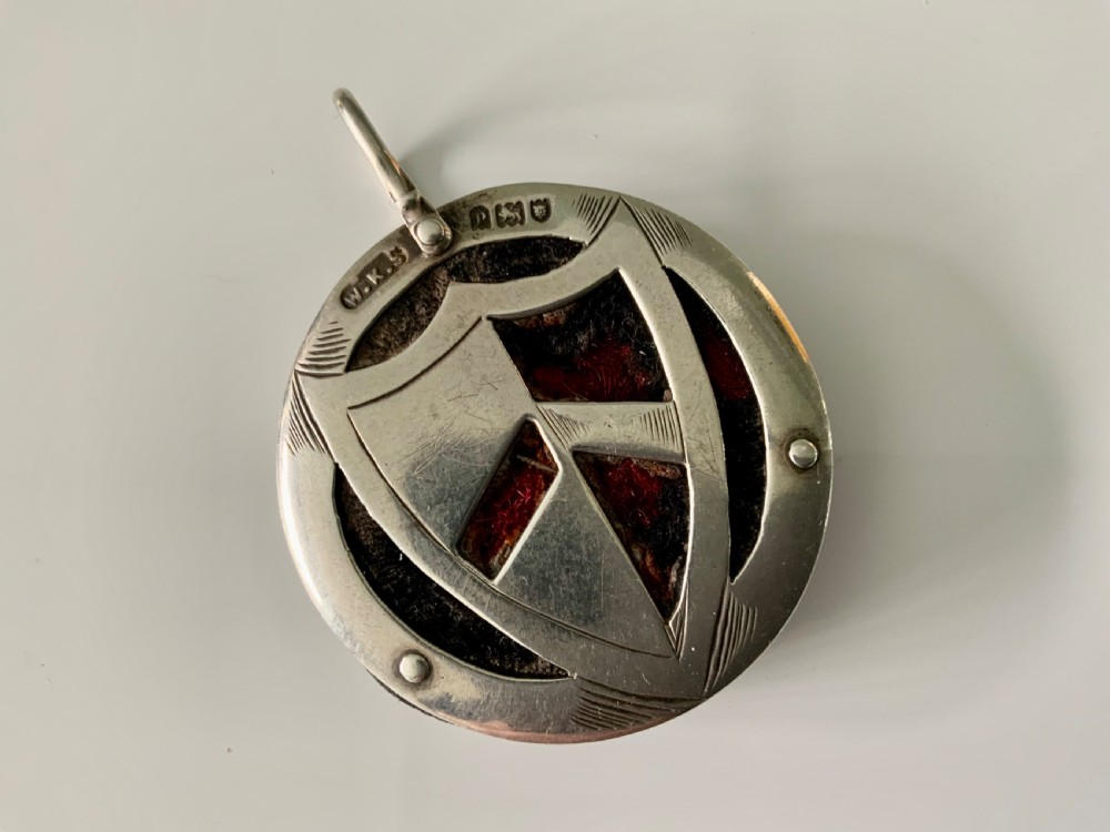 Silver chatelaine pincushion