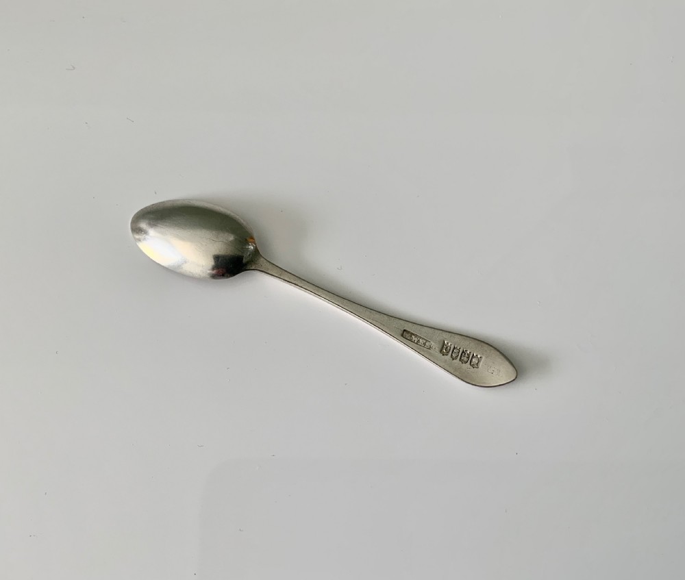Irish Silver Georgian snuff spoon View II