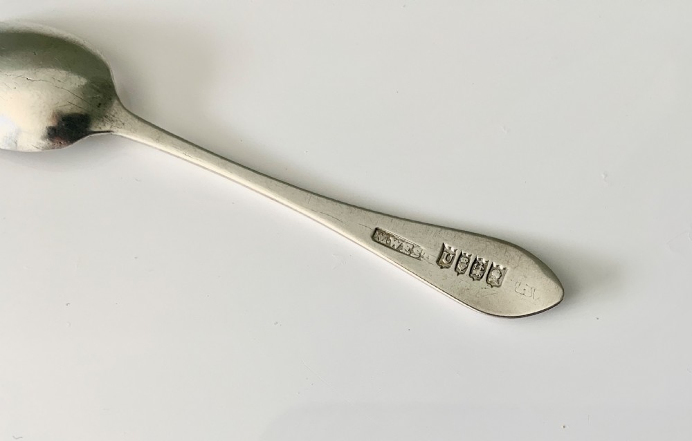 Irish Silver Georgian snuff spoon View III