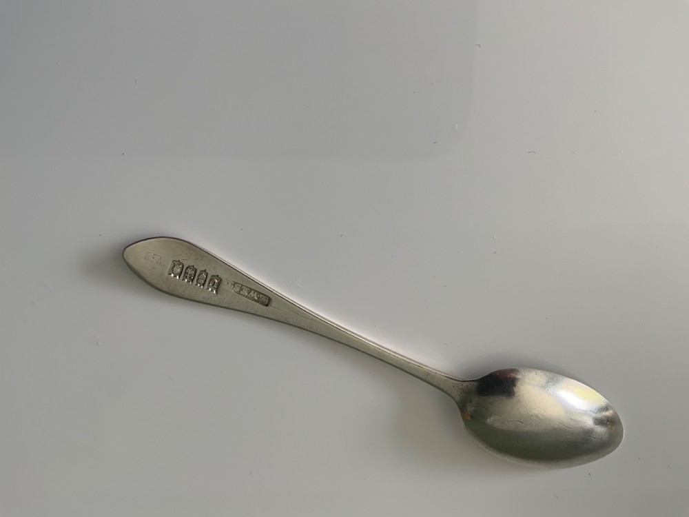 Irish Silver Georgian snuff spoon View V