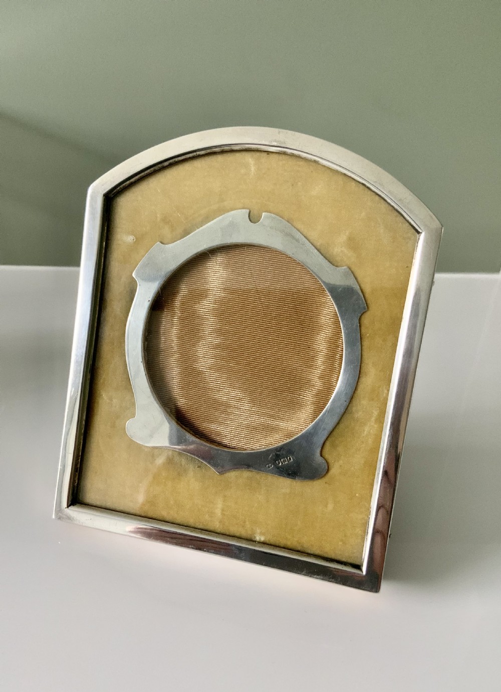 Unusual silver frame - William Comyns