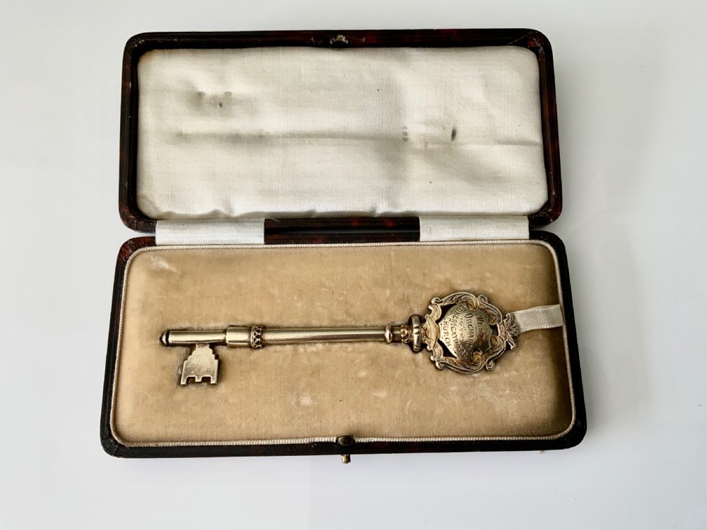 Chester silver gilt presentation key