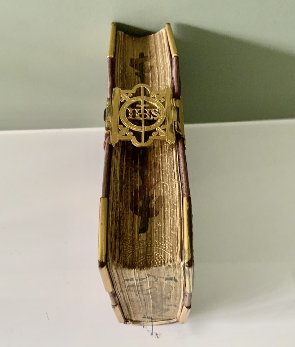 Victorian velvet covered common prayer book View III