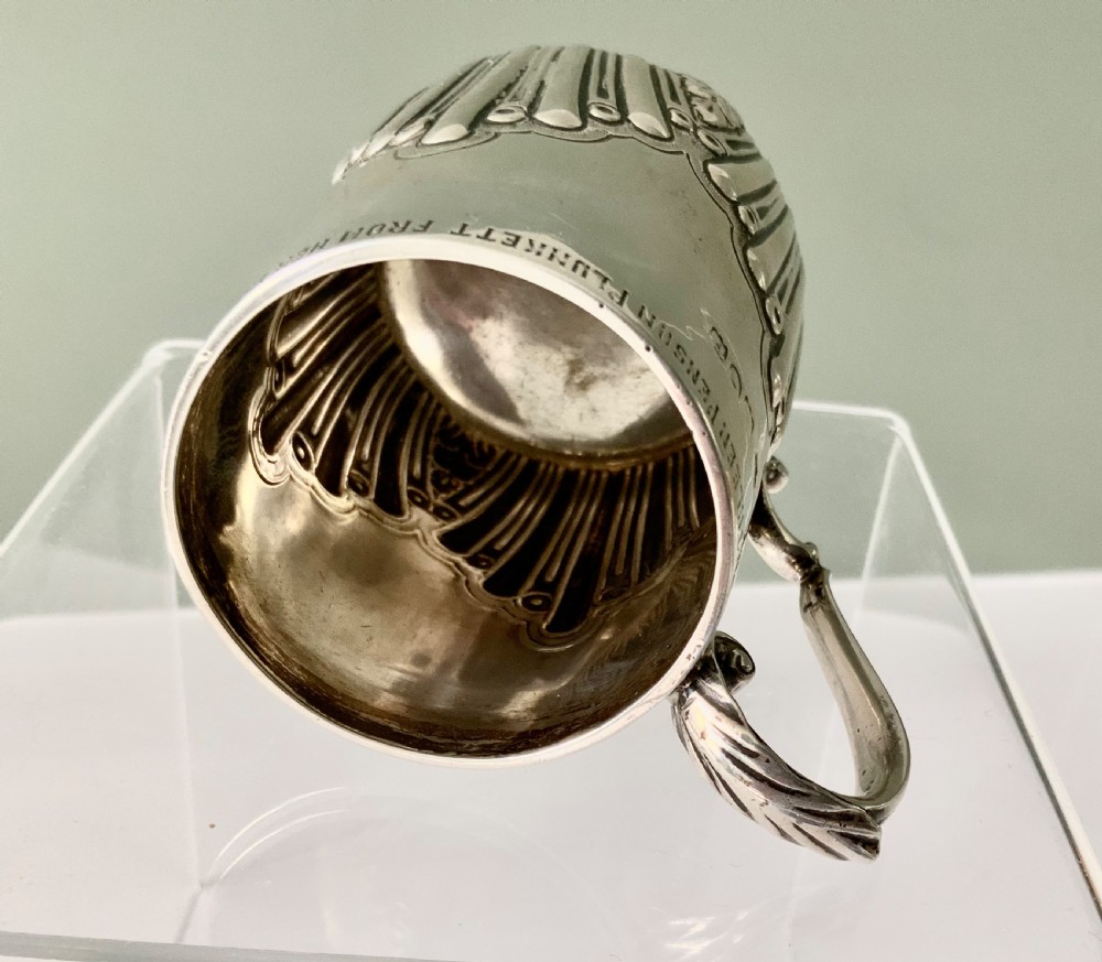 Victorian silver christening mug View VII