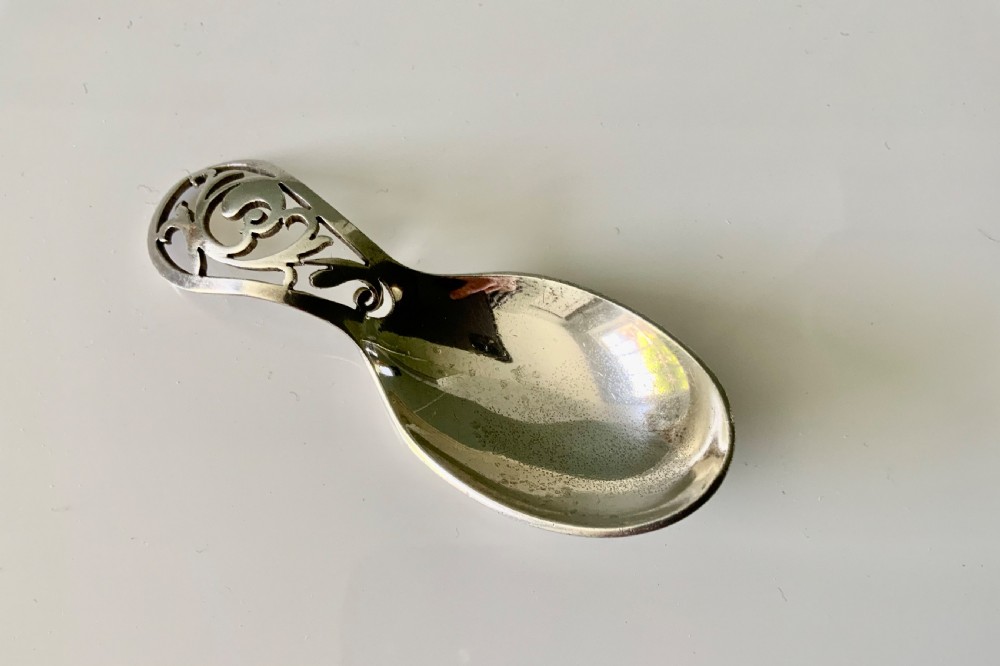 Silver caddy spoon