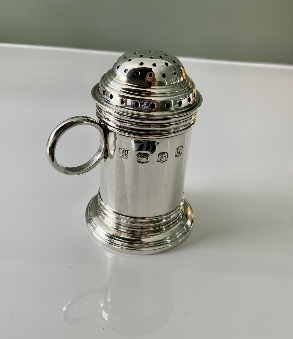 Georgian style silver kitchen pepper View II