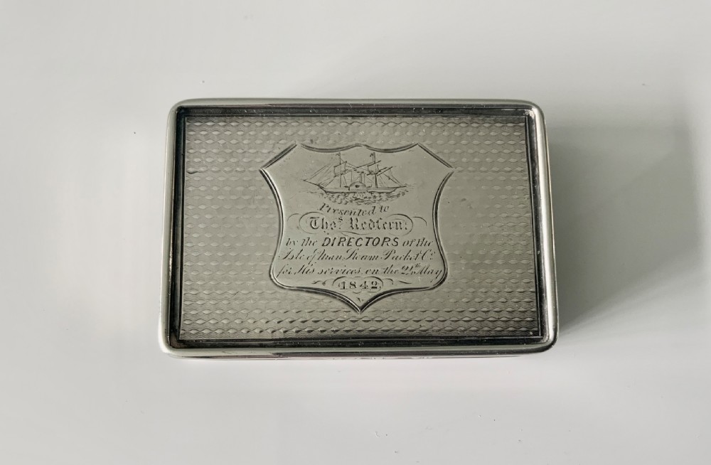 Nathaniel Mills Snuff Box - IOM Steam Packet Company