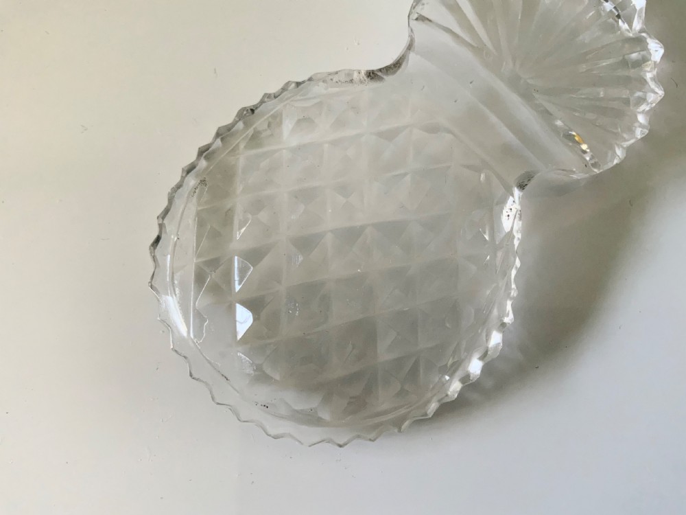 Georgian glass caddy spoon View III