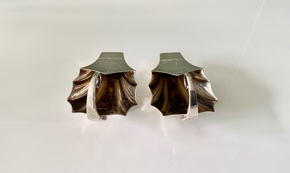 Rare pair of silver salt pourers View IV