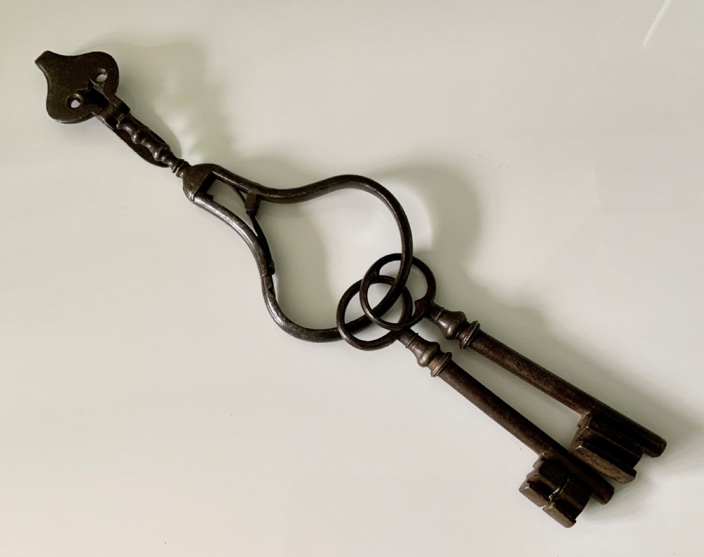 Mid 18th Century steel key chatelaine 
