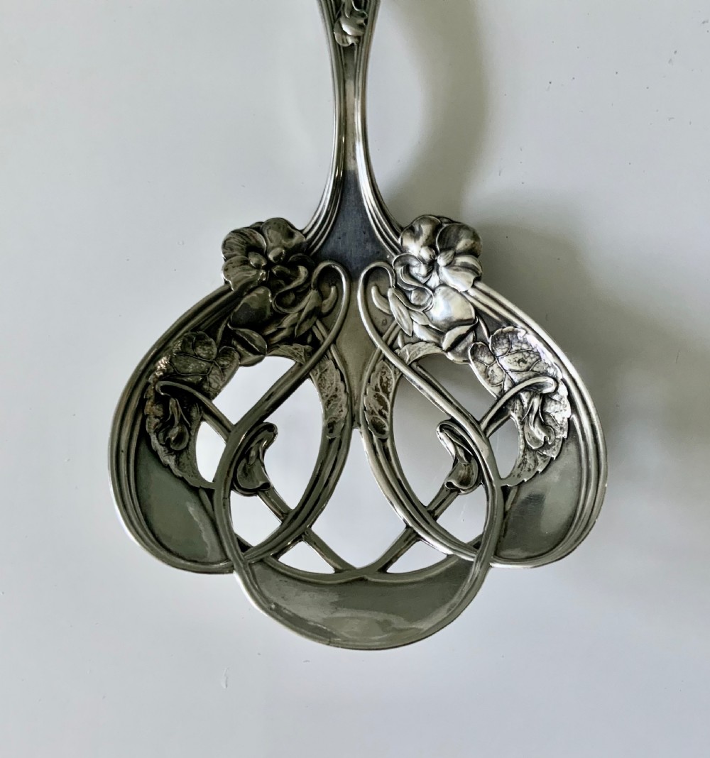 American silver art nouveau spoon View III