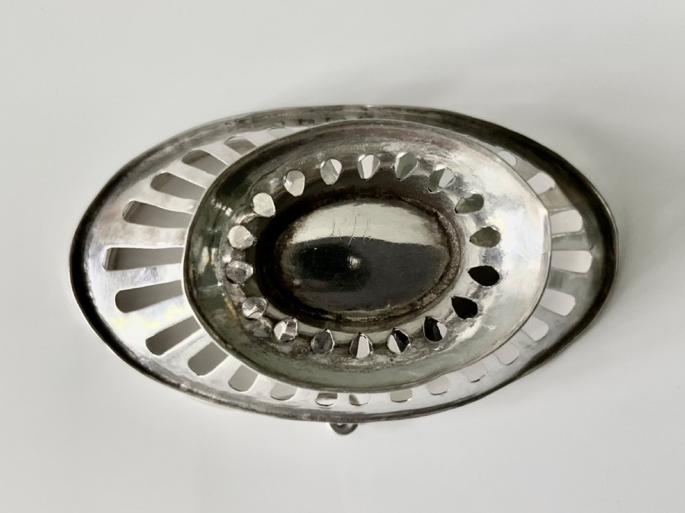 Miniature silver fruit basket View III