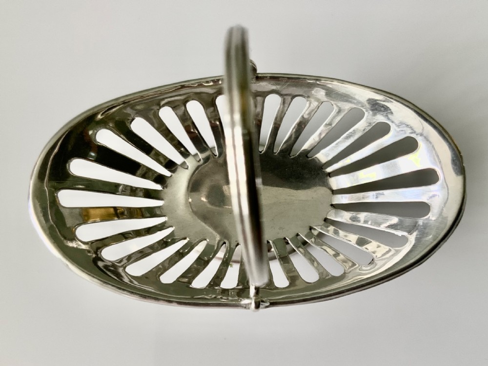 Miniature silver fruit basket View IV