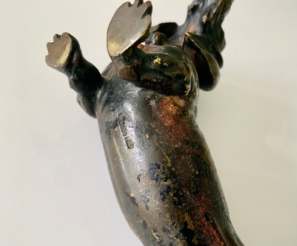 Bronze cold painted hound dog View VIII