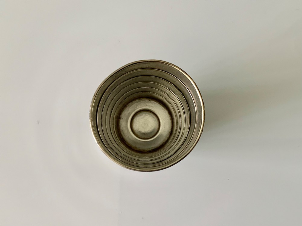 Huntsman’s silver plated folding cup View VII