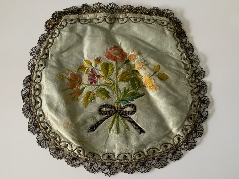Georgian silk embroidery purse View VII