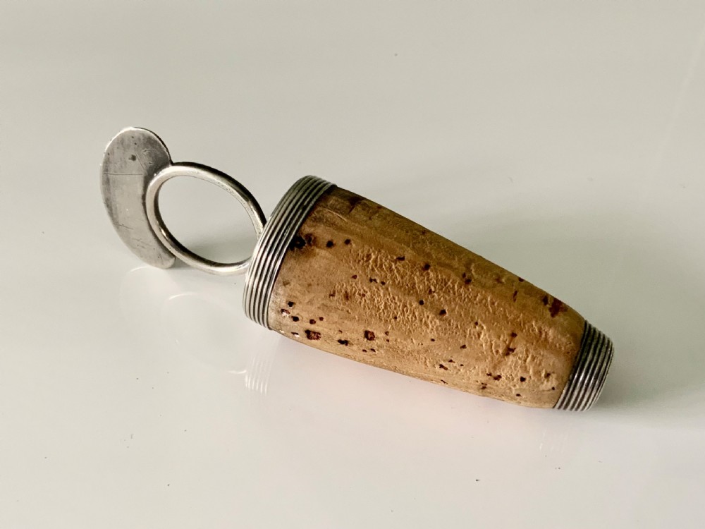 Georgian silver mounted cork RUM View VI