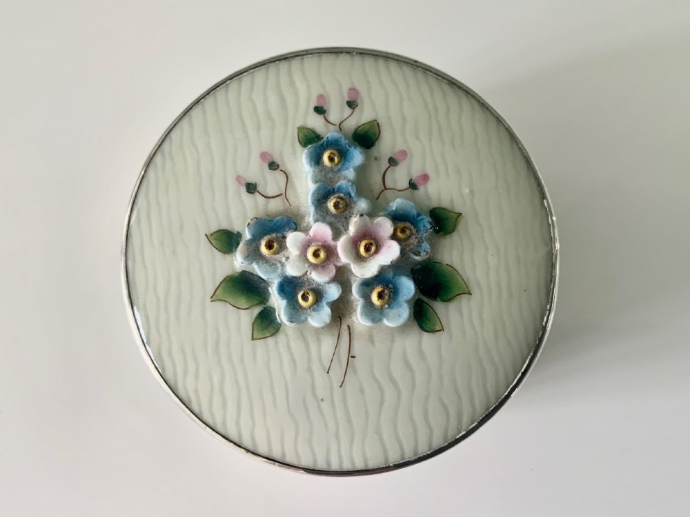 Silver & porcelain pin holder