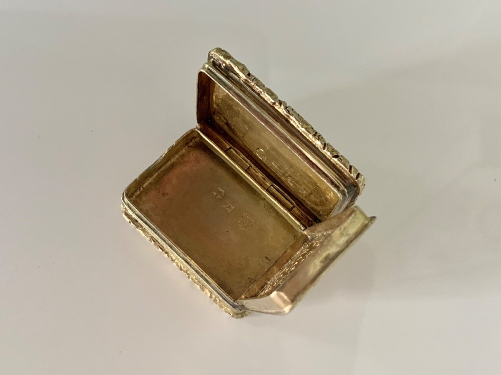 Fine Georgian silver-gilt vinaigrette View IV