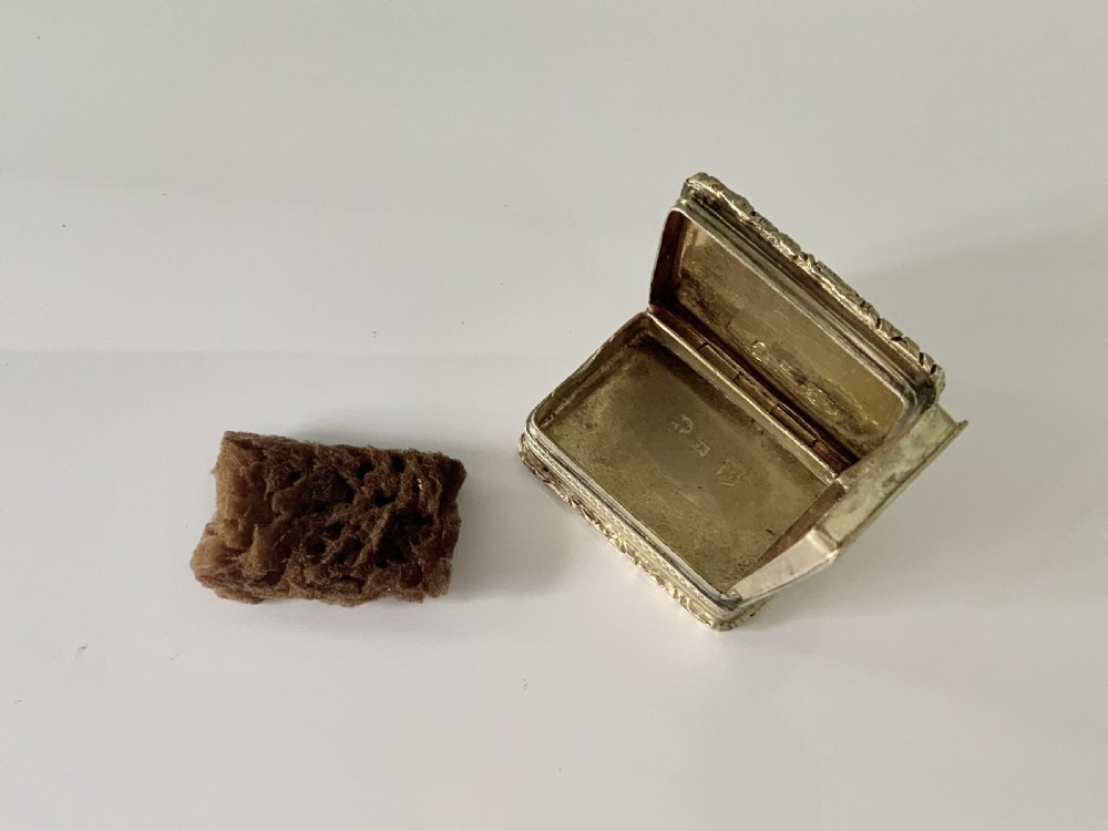 Fine Georgian silver-gilt vinaigrette View V