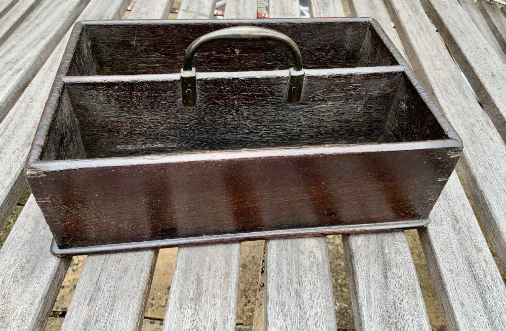 18th C Mahogany Cutlery Tray View II