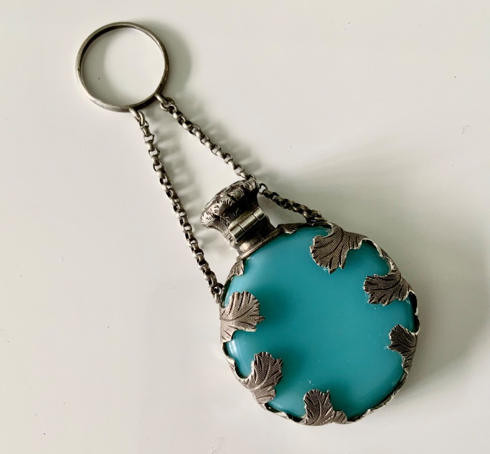 French opaline glass and silver scent View II
