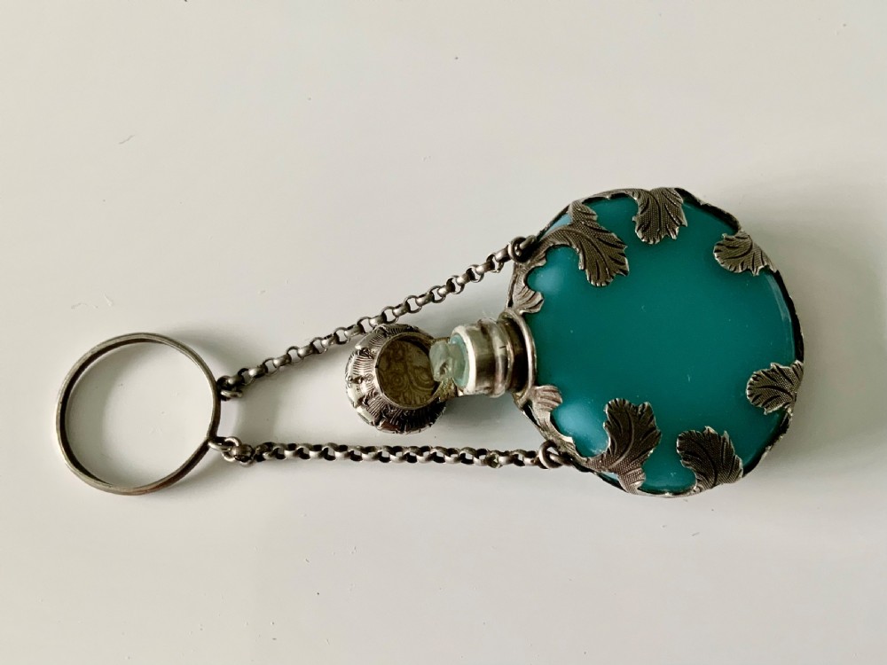French opaline glass and silver scent View III