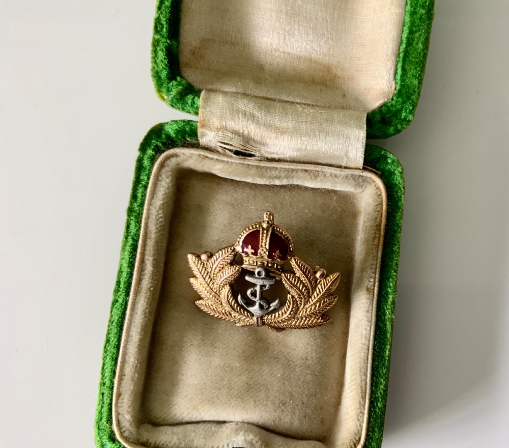 9ct Royal Navy brooch View II