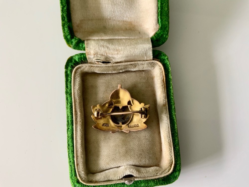 9ct Royal Navy brooch View III