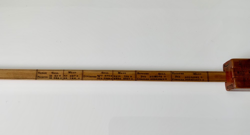 19th Century Customs & Excise Gaugers 4 sides Slide Rule View IV