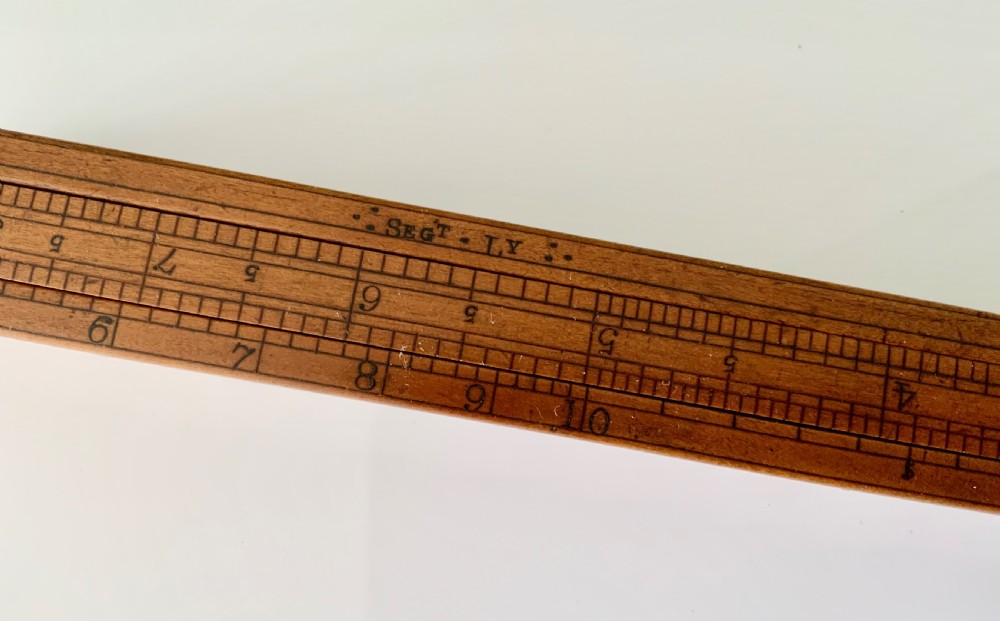 19th Century Customs & Excise Gaugers 4 sides Slide Rule View VI