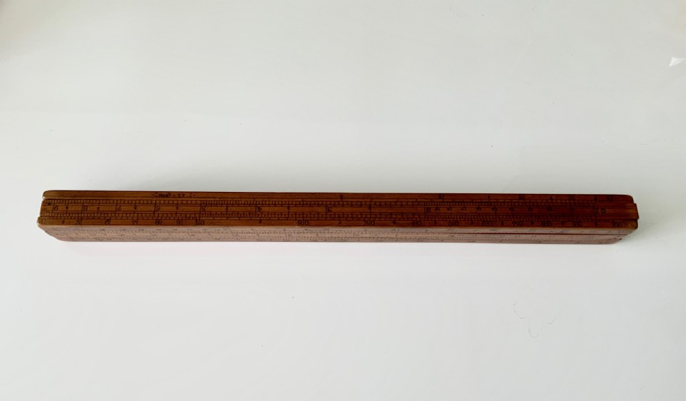 19th Century Customs & Excise Gaugers 4 sides Slide Rule View VII
