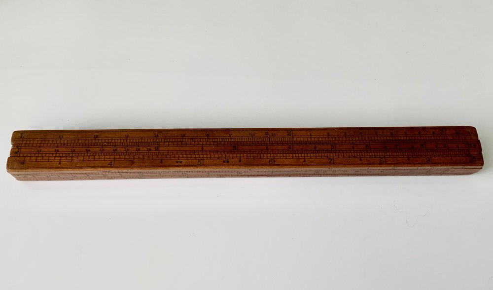 19th Century Customs & Excise Gaugers 4 sides Slide Rule View IX