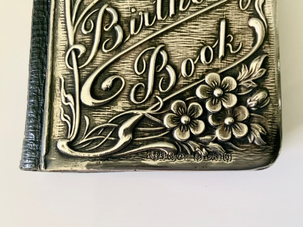 Royal Bijou Birthday Book- silver cover View II