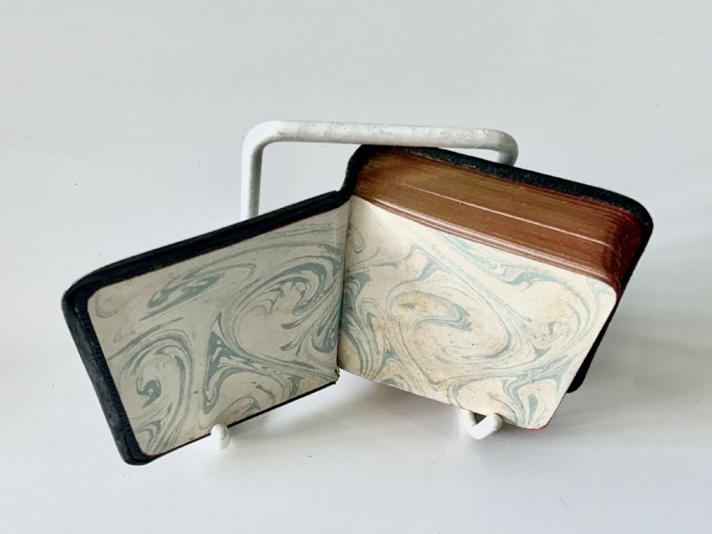 Royal Bijou Birthday Book- silver cover View VIII