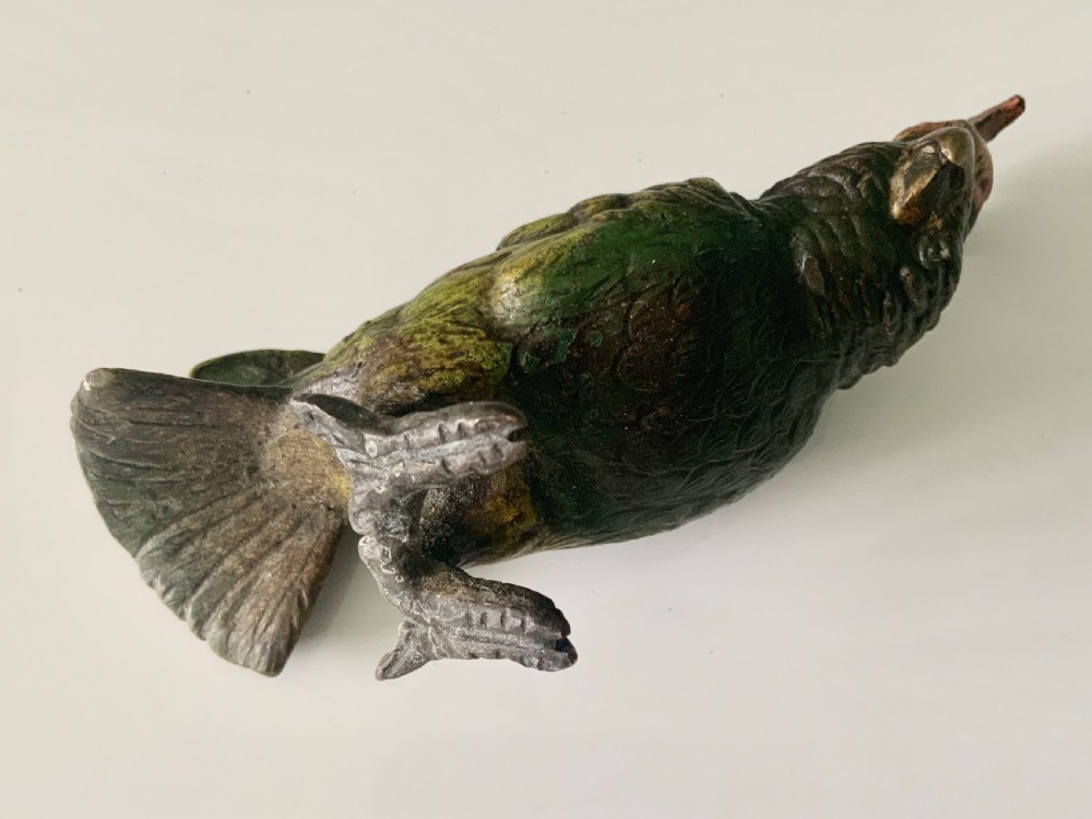 Cold painted bronze Cockatoo View IV