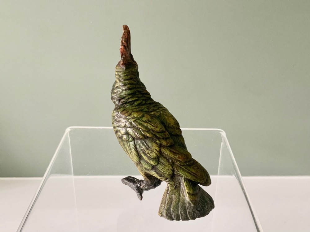Cold painted bronze Cockatoo View V