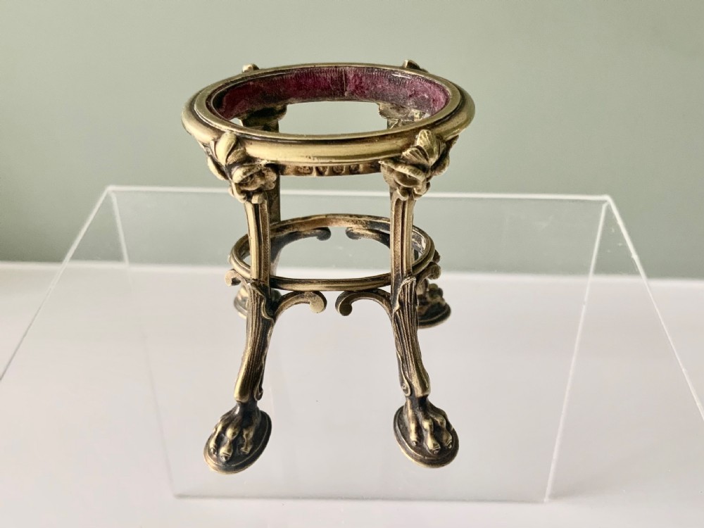 Silver gilt stand for a posy holder