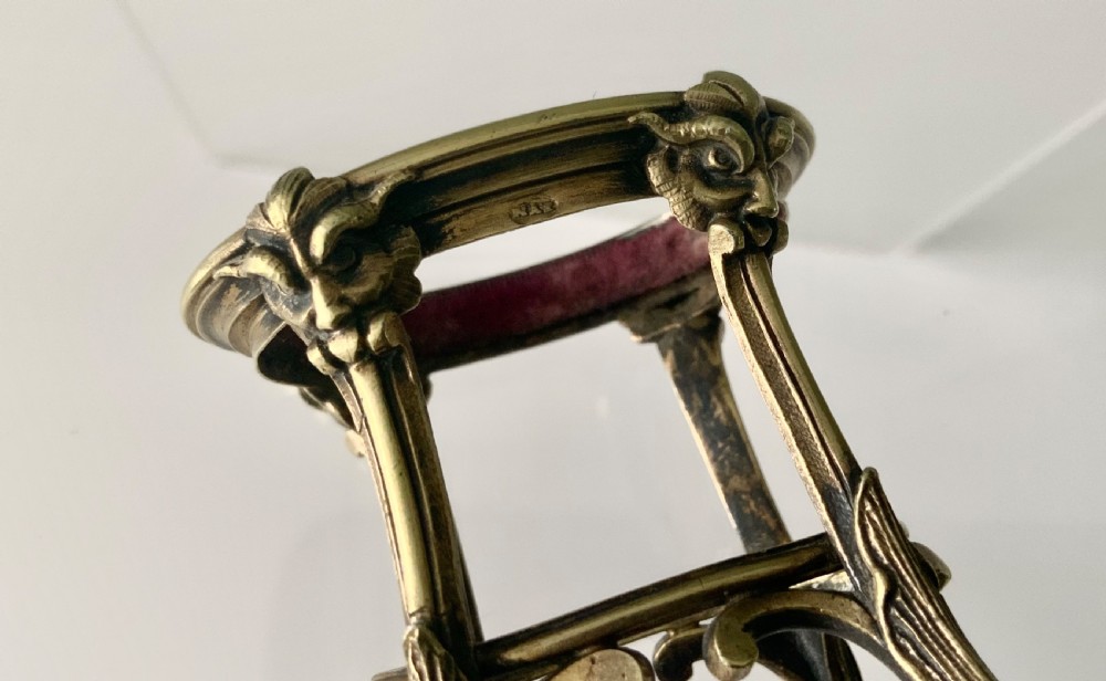 Silver gilt stand for a posy holder View III