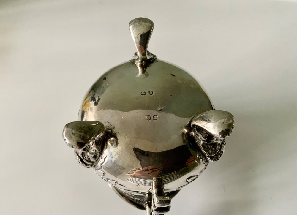 Georgian Huguenot style silver cream jug View VI