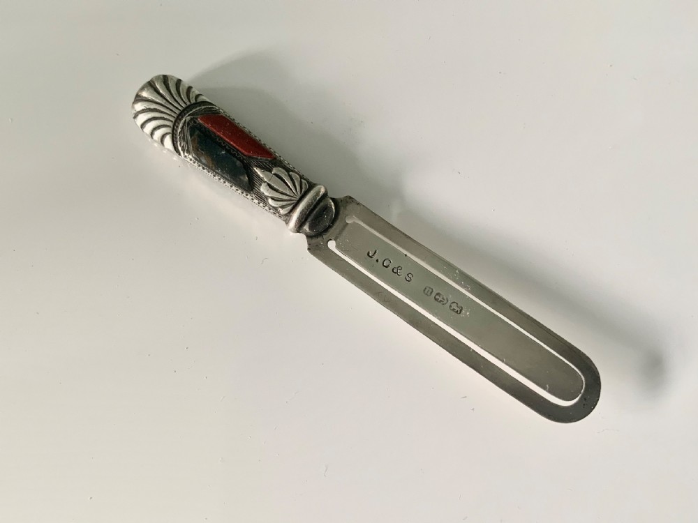 Silver & Agate bookmark